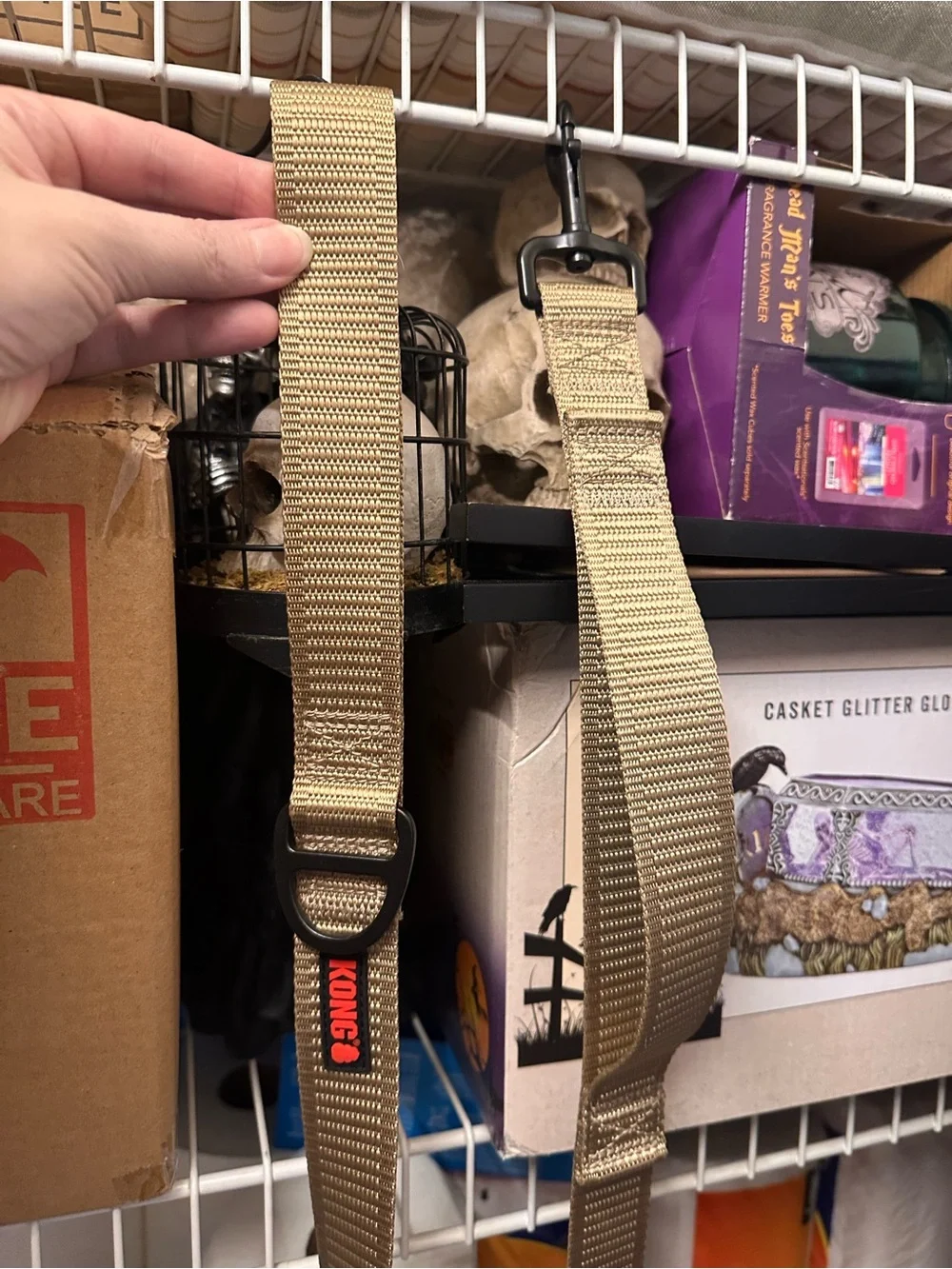 Kong Tactical Traffic Leash in Khaki Tan